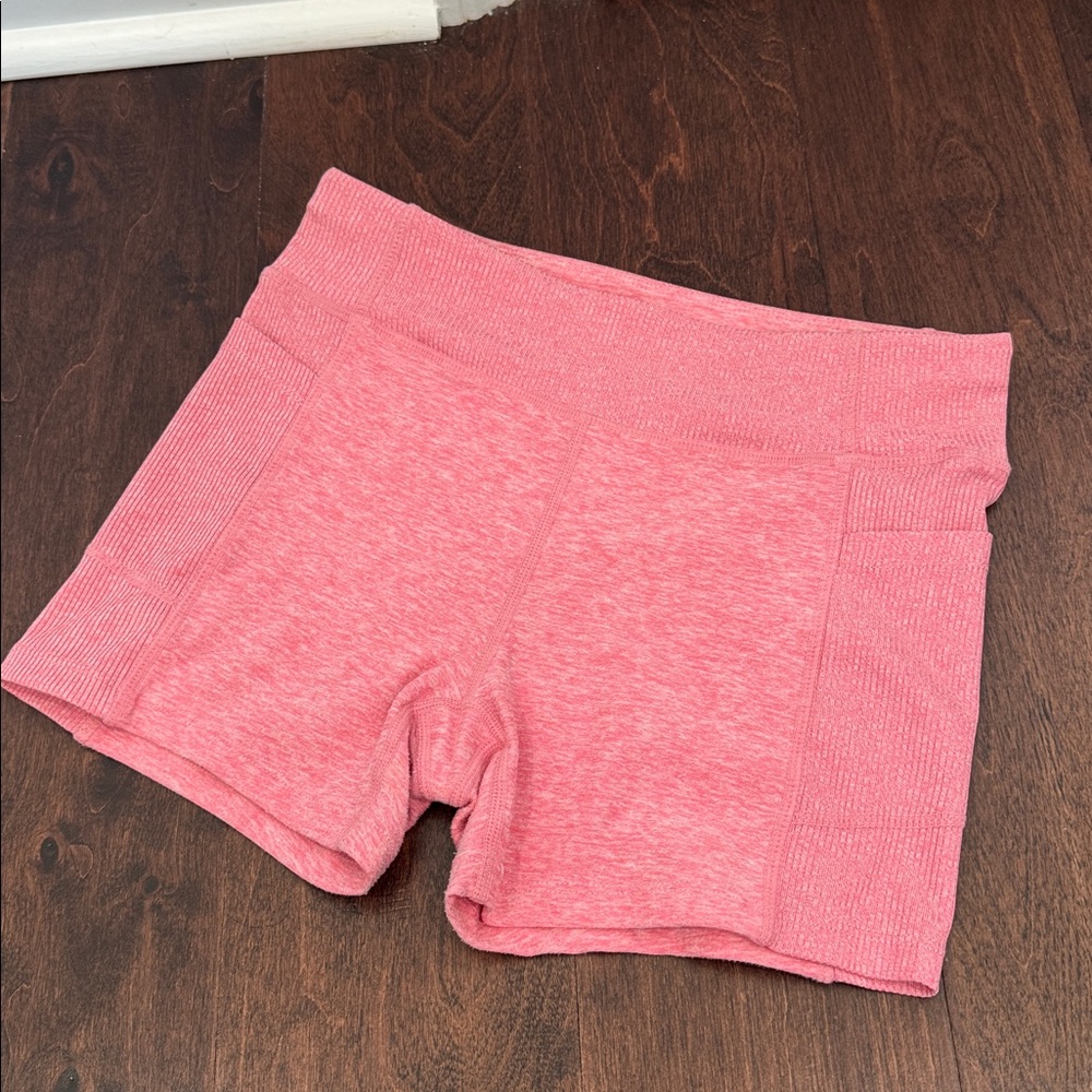 Freely Girls Pink Active Shorts Volleyball Dance Gymnastics, size Large